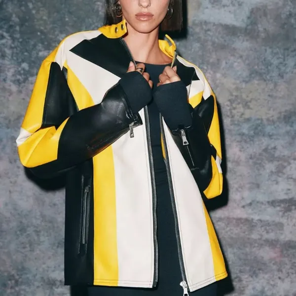 Urban Outfitters Suki Faux Leather Racer Moto Jacket - Image 6