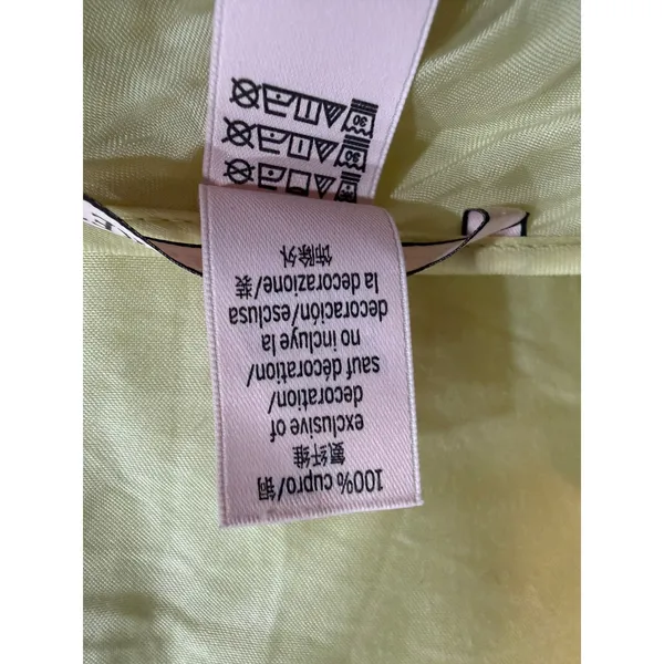 Victorias Secret Slip Dress Light Yellow Satin Cami Mini M flaw‎ - Image 7