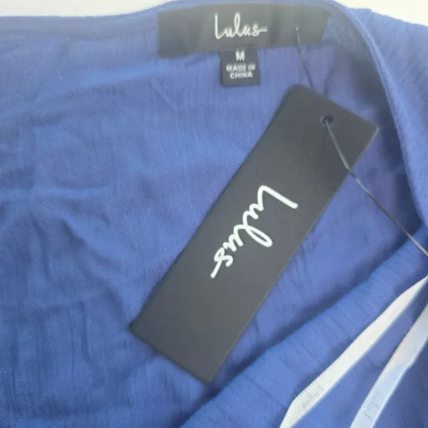 Lulus NWT 26Y Heart‎ of Marigold Denim Blue Wrap Maxi Dress R665971 Size Medium - Image 5