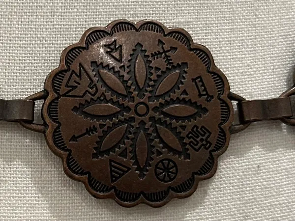 Metal Adjustable Belt Brown Size 45” - Image 4