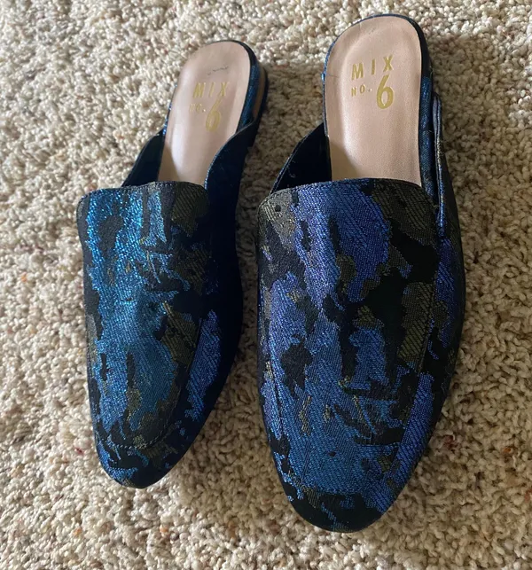 Sparkly Patterned Mules - Image 5