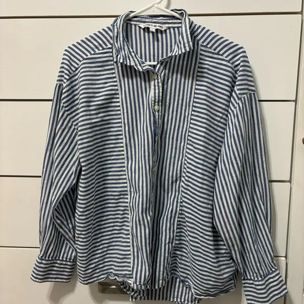 Elizabeth and James Stripe Button Down Shirt - Image 2