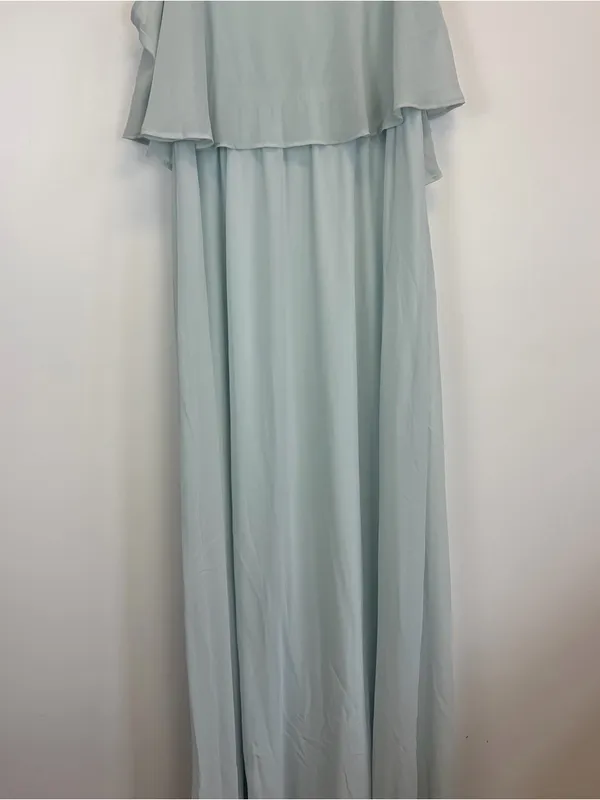 Show Me Your MuMu Light Blue Ruffle Maxi Dress - Image 4