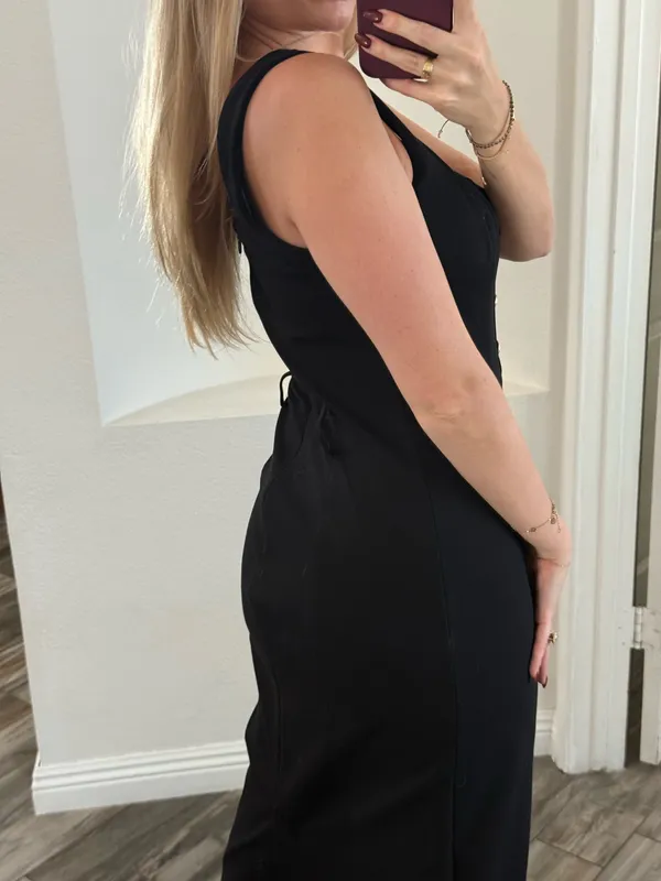 Karen Millen black midi dress  - Image 5