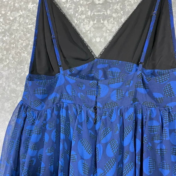 Urban Outfitters Sparkle & Fade Blue Y2K Punk Princess Dress - Size Medium Prom - Image 7