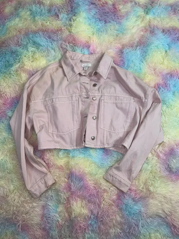 Pink Topshop Jean Jacket  - Image 2