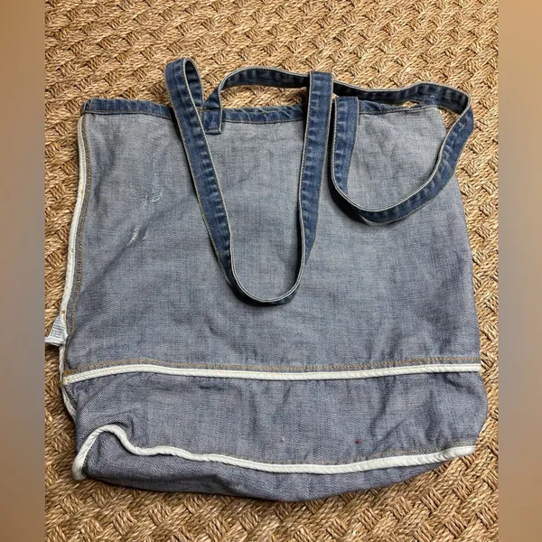 American Eagle Denim Tote Bag - Image 4