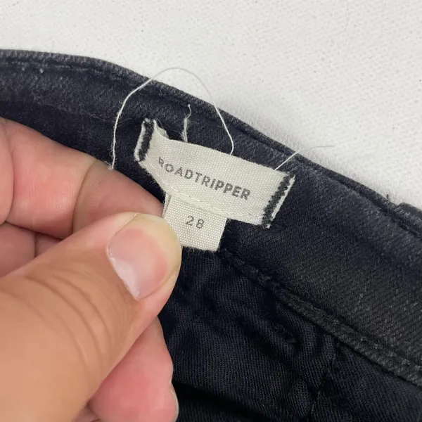 Madewell Roadtripper Skinny Jeans Womens 28 Black‎ Mid Rise Stretch Denim - Image 9