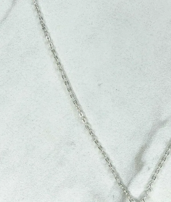 Silver Tone Daughter Heart Pendant Chain Link Necklace - Image 5