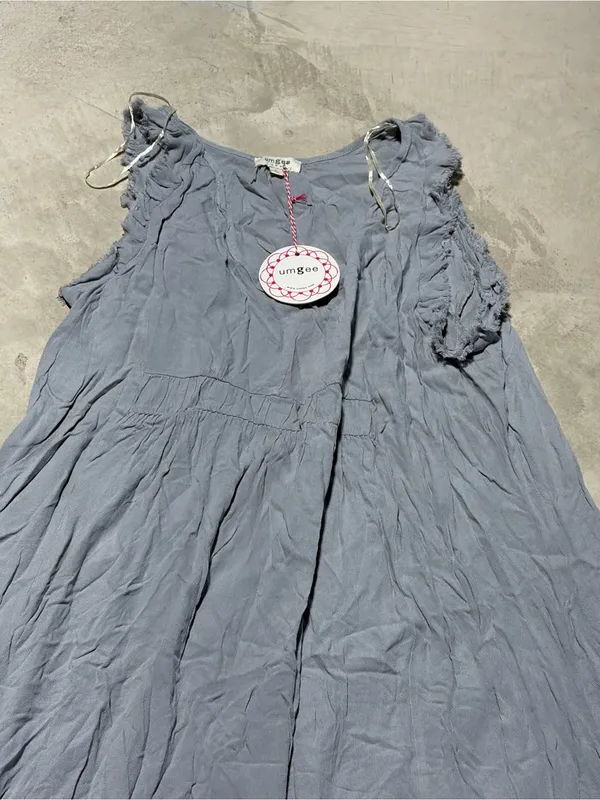 Umgee NWT Aimsel dress boho grey large MSRP$57 - Image 2