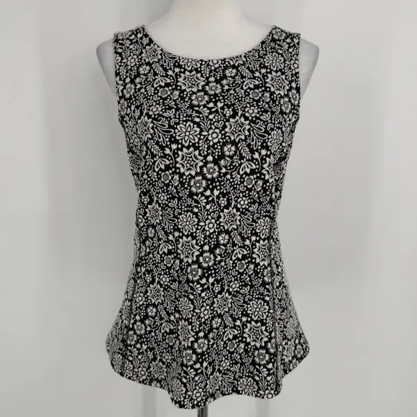 Anthropologie Vanessa‎ Virginia Top Large Black Floral Corset Back Cottagecore - Image 3