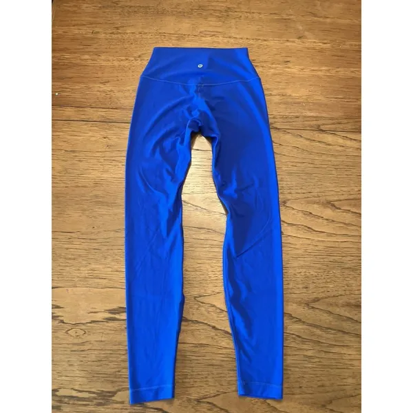 lululemon athletica Women's S Blue Ankle Leggings Pull On Stretch Yoga - Image 2