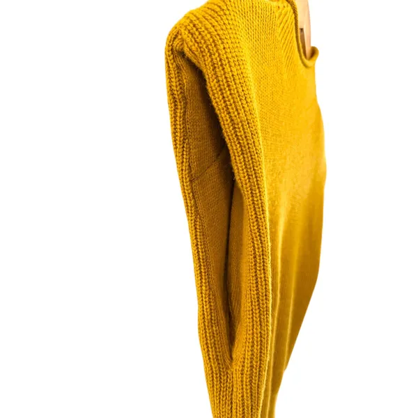 Antonio Melani‎ Rory Wool Blend Mock Neck Sweater Vest Mustard Yellow Small NEW - Image 4