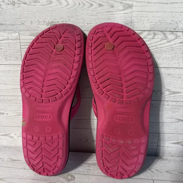 Crocs Classic II Flip Flop Shoes Pink Unisex Sandals Size Men 7 Women 9 206119 - Image 4