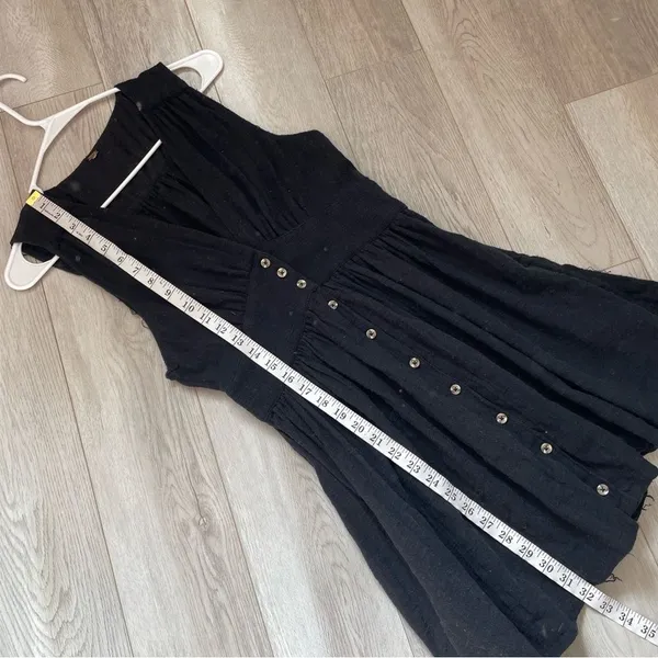 Free People Dress cotton gauze sleeveless mini (small) boho casual vacation - Image 5