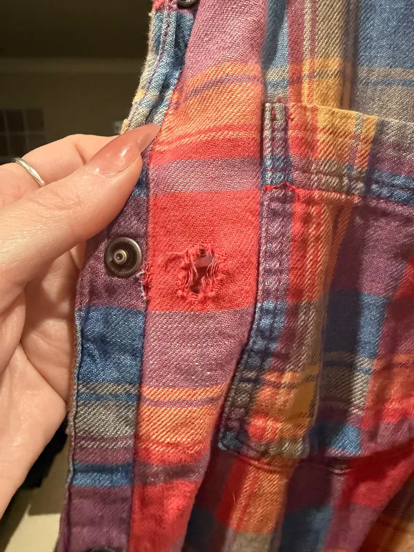 American Eagle Multicolor Boyfriend Flannel - Image 4