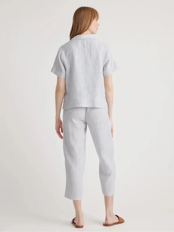 Quince | 100% European Linen Short Sleeve Shirt, Small - Image 3