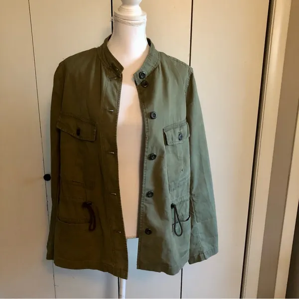 Gap Utility Jacket Womens XL Used Army Green - Image 5