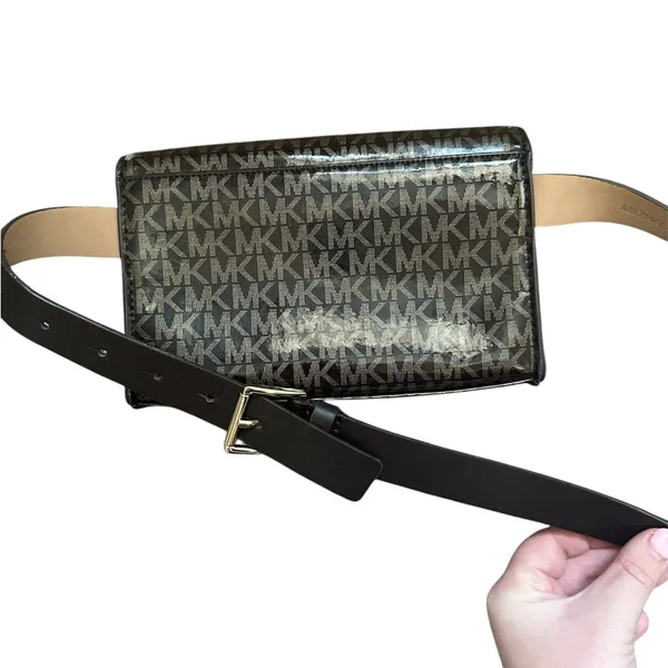 NWT Michael Kors Brown Logo Crossbody Bag - Image 3