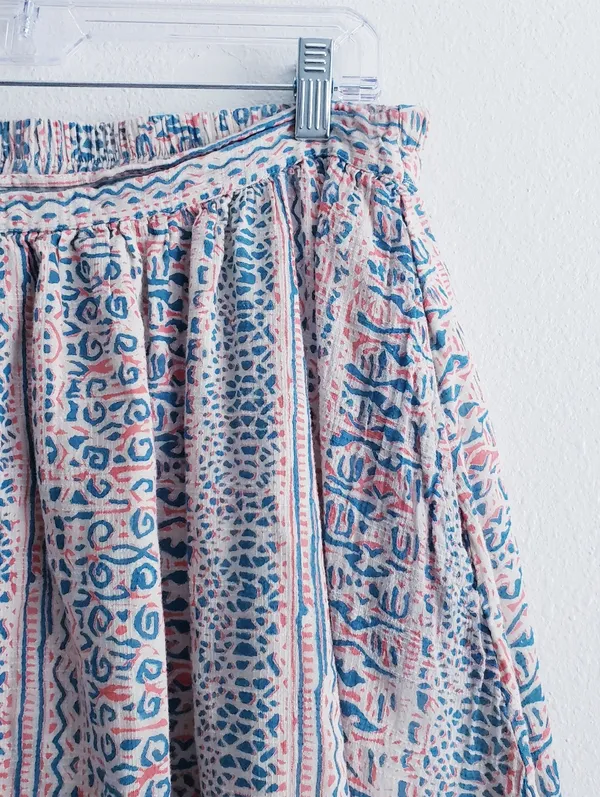 World Market Waffle Gauze Abstract Midi Skirt - Image 3