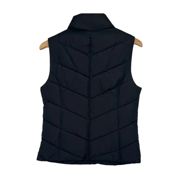 New Aeropostale Puffer Vest Womens Small Black Remixed Down Quilted Outdoor - Image 2
