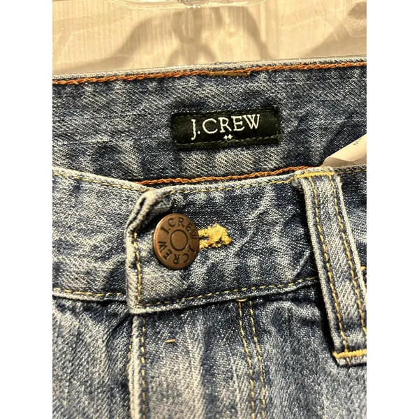 J.Crew Matchstick Jeans Womens 30 Blue Distressed Straight Leg Cotton RN77388 - Image 4