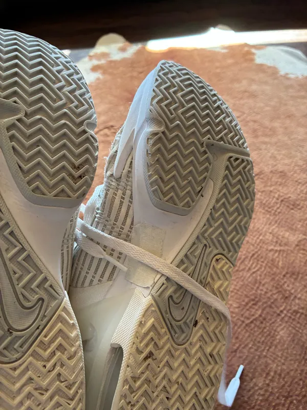 Nike LeBron Witness 6 basketball shoes in the "Summit White Metallic Pewter" Size 8.5 men Some wear and tear still able to be worn and an awesome shoe! - Image 10
