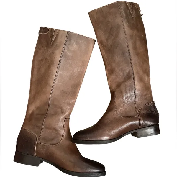 NWOT‎ Arturo Chiang Brown Ombré Leather Fierce Riding Boots Tall Size 7.5 - Image 3
