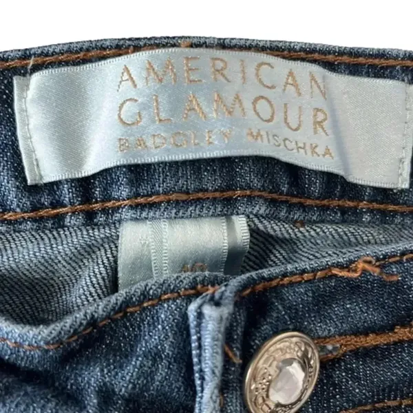 Badgley‎ Mischka American Glamour women’s denim jeans size 10 cotton blend jeans - Image 10