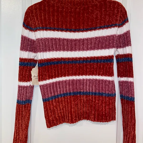 Altar’d State Stripped Crew Neck Stripped Sweater size Small (NWT) - Image 2
