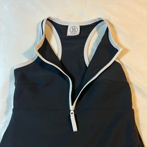 SAGE Women‎ Dress Active Built-In Shorts Sleeveless Pocket Size Small - Image 10