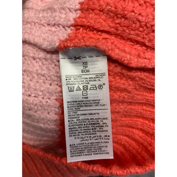 NWT Old Navy Sweater XS Stripes Blue Pink Orange - Image 11