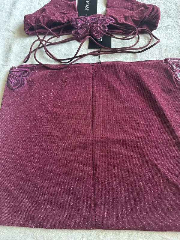 Outcast Clothing 2 Piece Set Kendrick top raspberry shimmer Kendrick skirt raspberry shimmer - Image 9