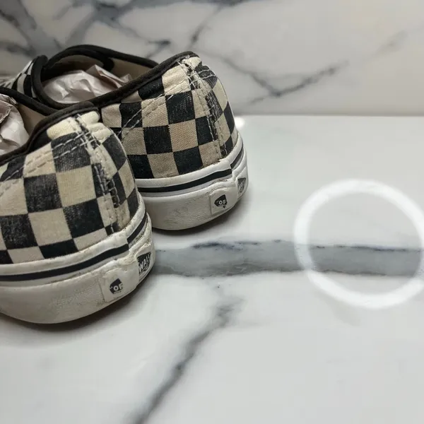 Vans Old Skool Black White Checkerboard Skateboard Shoes M Sz 6 W Sz 7.5 Skater - Image 4