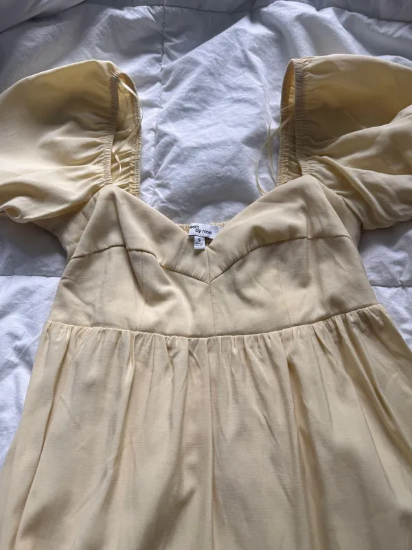 Butter yellow mini dress Size XS - Image 2