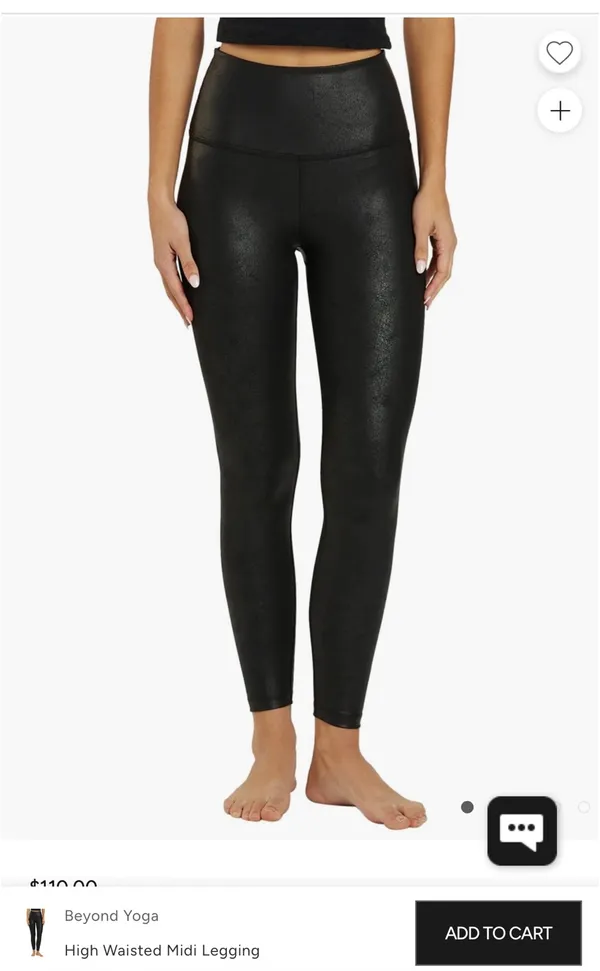 Beyond Yoga black shine  leggings - Image 2
