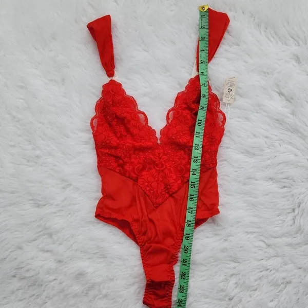 We are HAH -415 Hot As‎ Hell Cheap and Cheerful Bodysuit Red Blood Orange XS - Image 9
