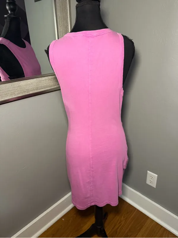 L*Space x Revolve Seaview Barbie Pink Knot Mini Dress Small . - Image 4