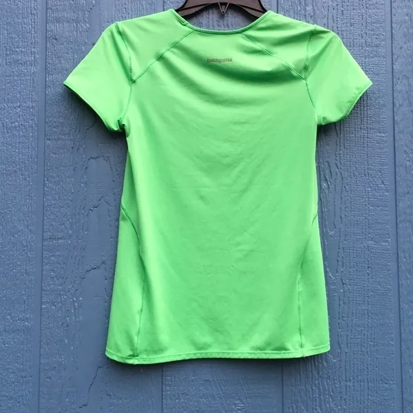 Patagonia Capilene 1 Silkweight Baselayer Tee Green Women’s Size XS v6x - Image 2