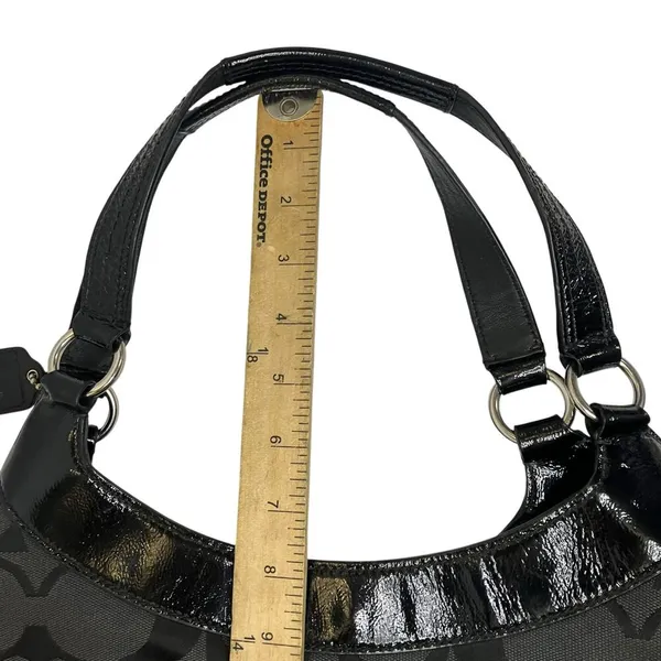 Coach Soho Signature Black Large Hobo Shoulder Bag E1271-F19251 - Image 8