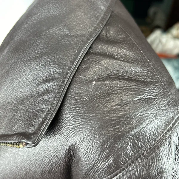 Vintage 80s NYDA Brown Leather Jacket Size XL - Image 9