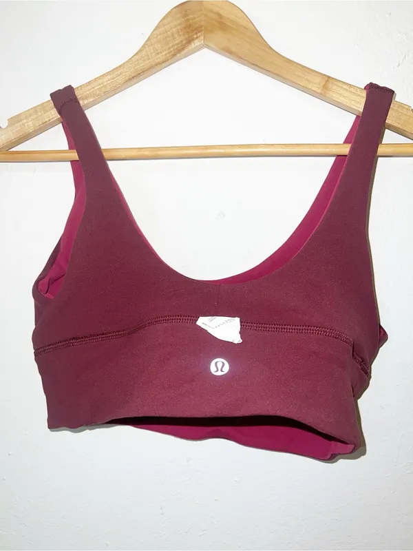 Lululemon Align Women’s Scoop Neck Reversible Sports Bra Burgundy - Image 8