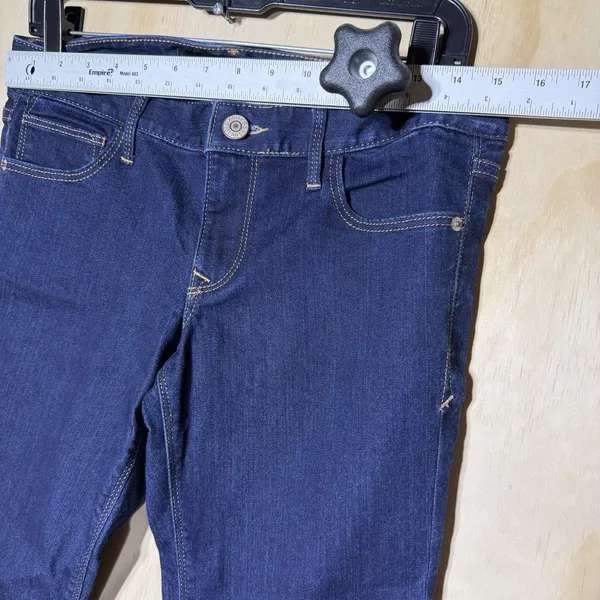 Express Stella Low Rise Skinny Jeans Women's 6S Dark Wash Stretch Denim Pants - Image 3