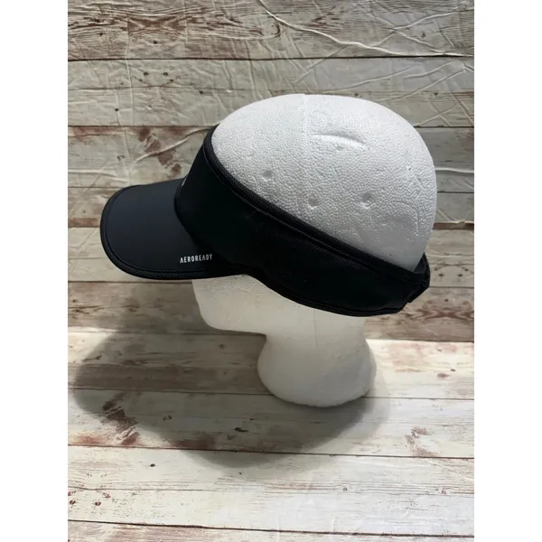Adidas Aeroready Visor One-Size Adjustable Black Athletic Sporty Active NWOT - Image 4