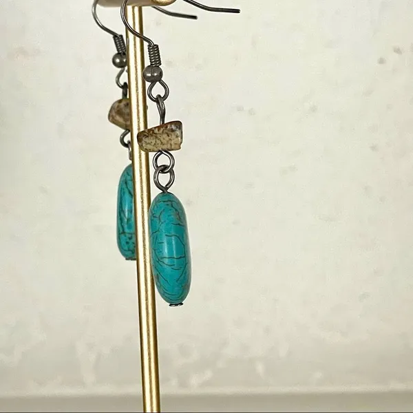 Small turquoise earrings - Image 8