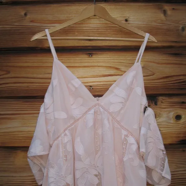 NWT Lovers + Friends Nude Blush Wishful Mini Dress - Image 5