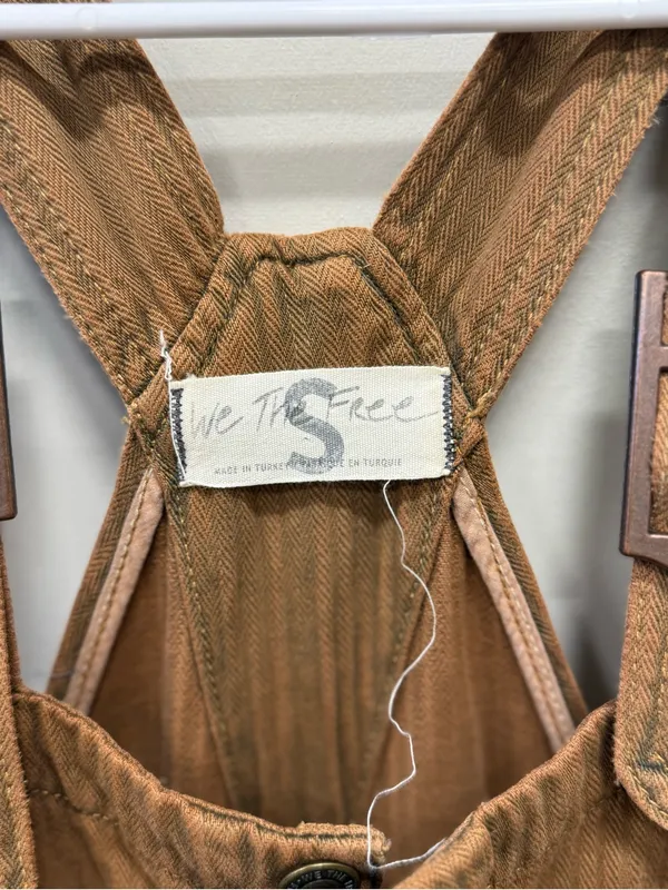 Free People Hunter Denim Overalls Size Small - Image 6