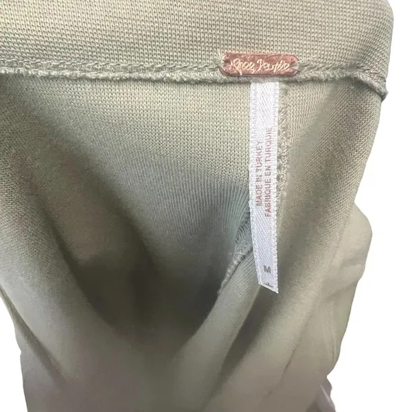 Free People Looking Back Lace-Up Top Sage Green Size Medium‎ - Image 9