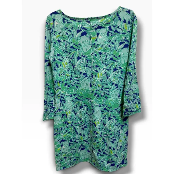 Lilly Pulitzer Marlowe Koala of the Wild T Shirt Dress Blue Green XXS Pima NWOT - Image 4