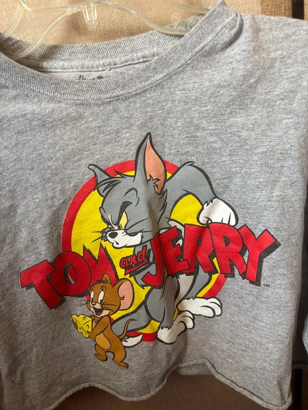 Tom and Jerry Grey Cropped Long - Image 2